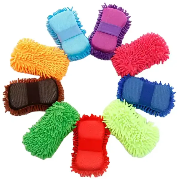 Scratch-Free Dual Surface Microfiber Car Sponge for Exterior and Interior Cleaning – 2 Pack