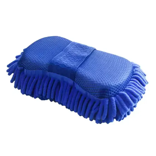 Ultra Soft Chenille Microfiber Car Wash Sponge with Hand Strap – Pack of 2