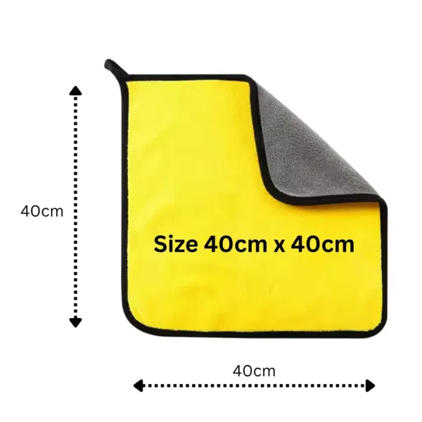 Premium microfiber towel for car cleaning.